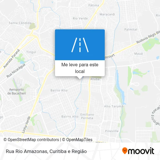 Rua Rio Amazonas mapa