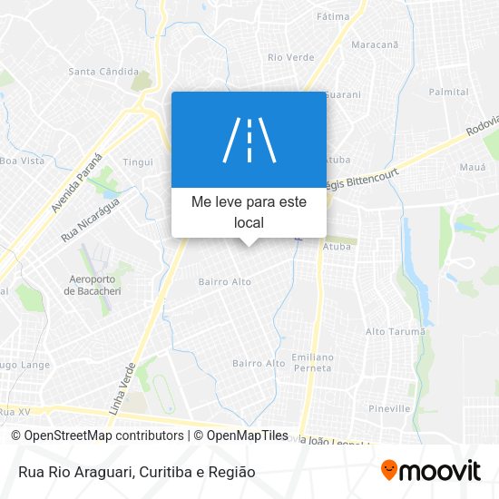 Rua Rio Araguari mapa