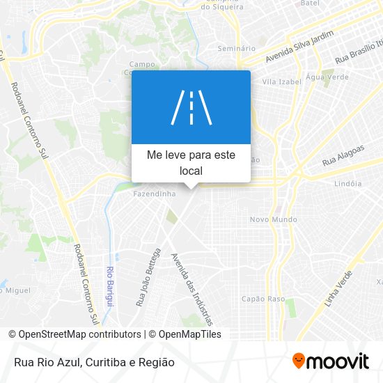 Rua Rio Azul mapa