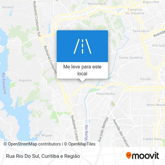 Rua Rio Do Sul mapa