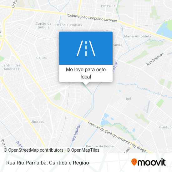 Rua Rio Parnaíba mapa