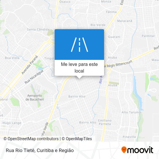 Rua Rio Tietê mapa