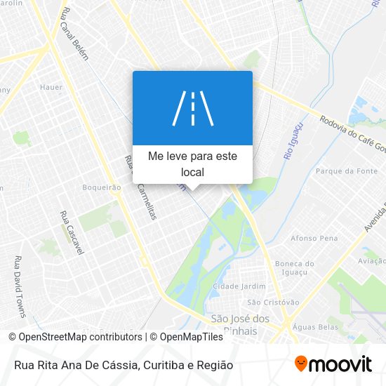 Rua Rita Ana De Cássia mapa