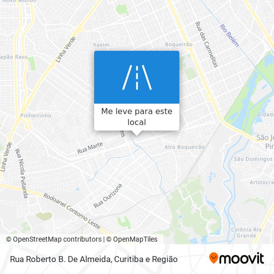 Rua Roberto B. De Almeida mapa