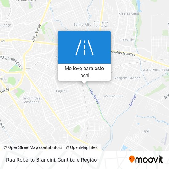 Rua Roberto Brandini mapa