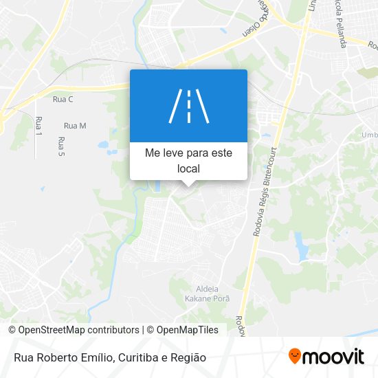 Rua Roberto Emílio mapa