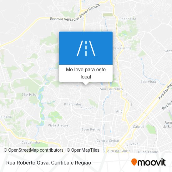 Rua Roberto Gava mapa