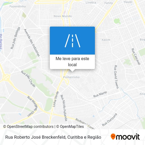 Rua Roberto José Breckenfeld mapa