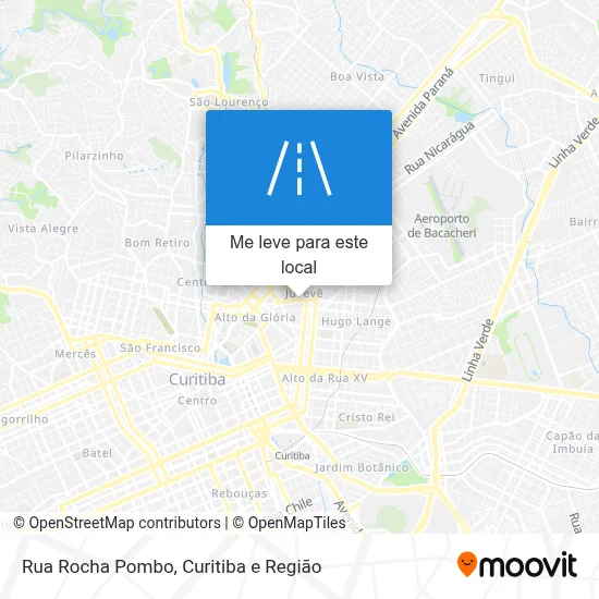 Rua Rocha Pombo mapa