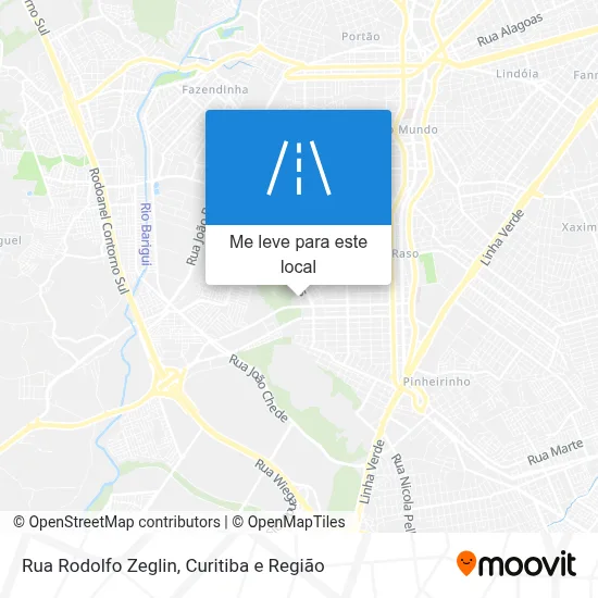 Rua Rodolfo Zeglin mapa