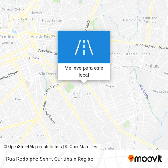 Rua Rodolpho Senff mapa
