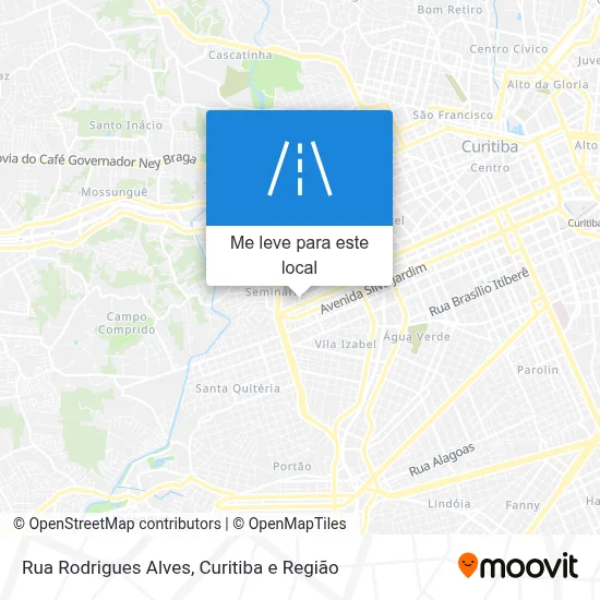 Rua Rodrigues Alves mapa