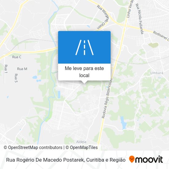 Rua Rogério De Macedo Postarek mapa