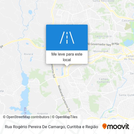 Rua Rogério Pereira De Camargo mapa