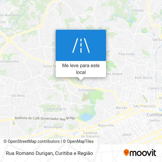 Rua Romano Durigan mapa