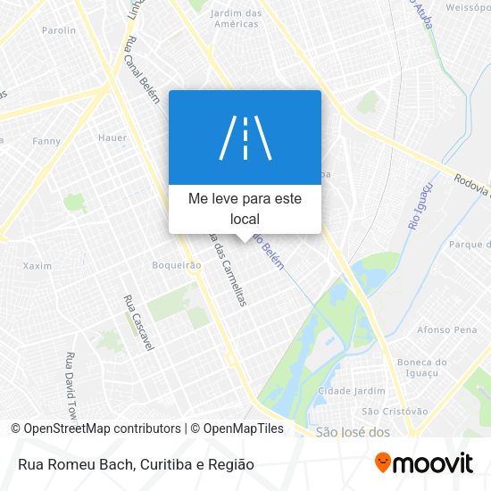 Rua Romeu Bach mapa