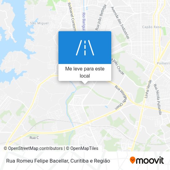 Rua Romeu Felipe Bacellar mapa