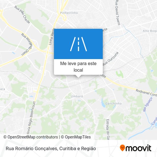 Rua Romário Gonçalves mapa