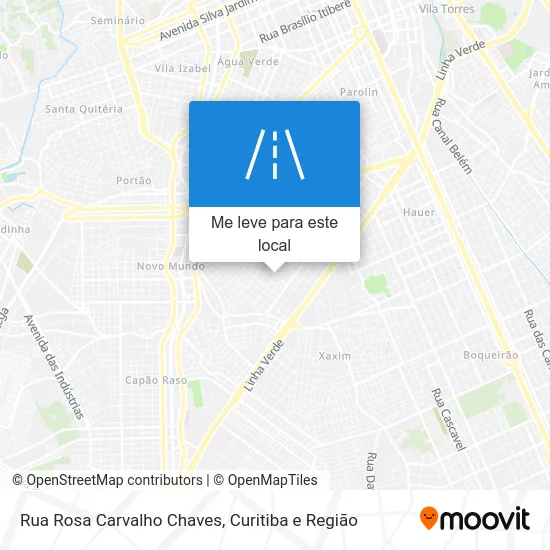 Rua Rosa Carvalho Chaves mapa
