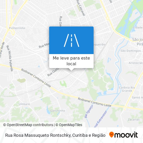 Rua Rosa Massuqueto Rontschky mapa