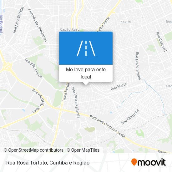 Rua Rosa Tortato mapa