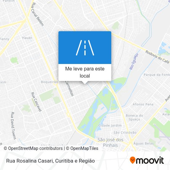 Rua Rosalina Casari mapa