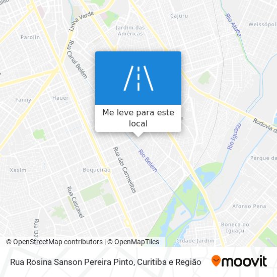 Rua Rosina Sanson Pereira Pinto mapa