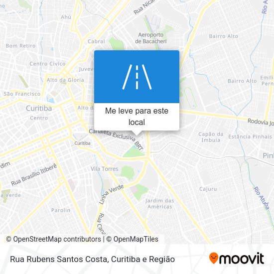 Rua Rubens Santos Costa mapa