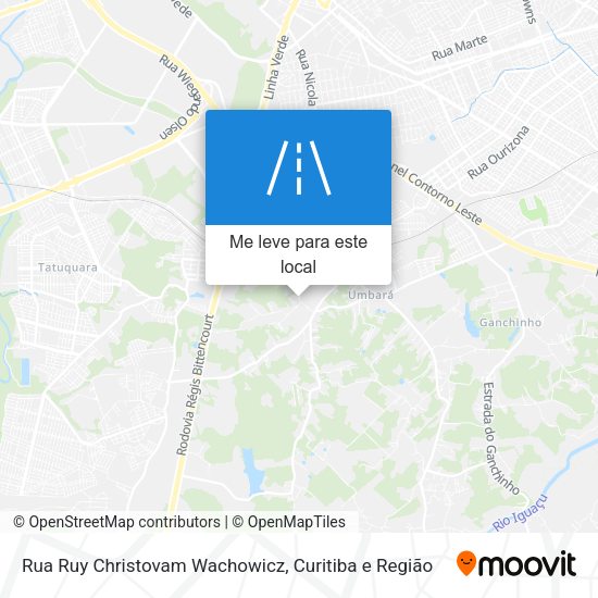 Rua Ruy Christovam Wachowicz mapa