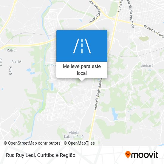 Rua Ruy Leal mapa