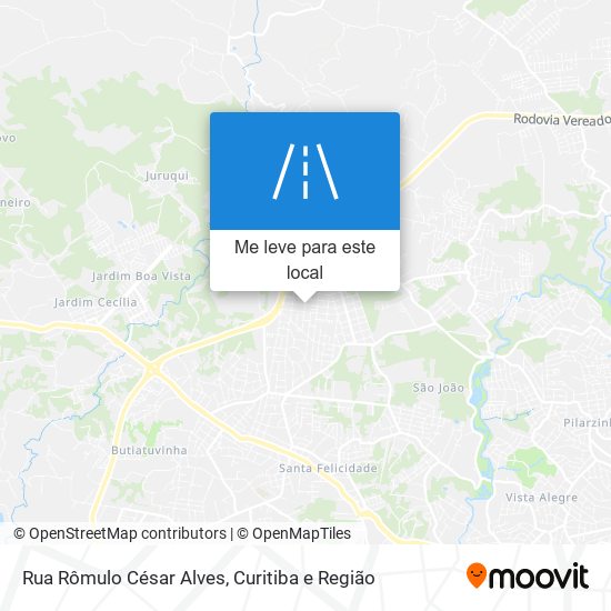 Rua Rômulo César Alves mapa