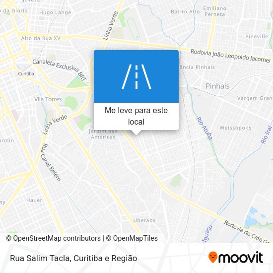 Rua Salim Tacla mapa