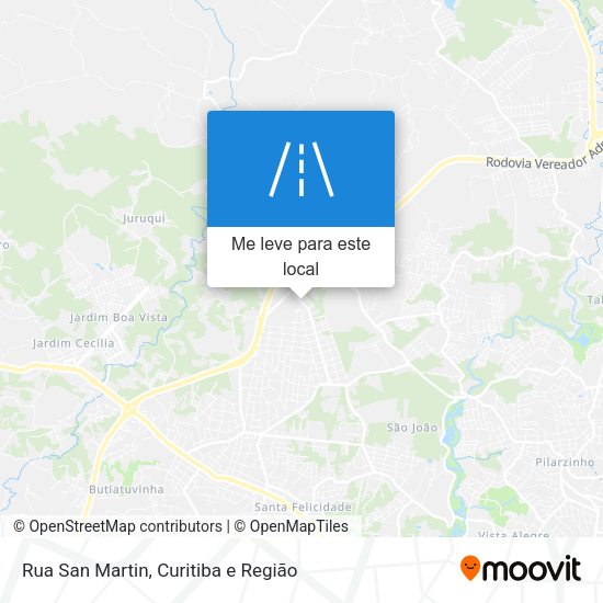 Rua San Martin mapa