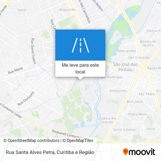 Rua Santa Alves Petra mapa