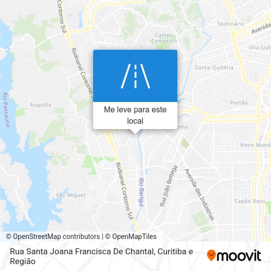 Rua Santa Joana Francisca De Chantal mapa