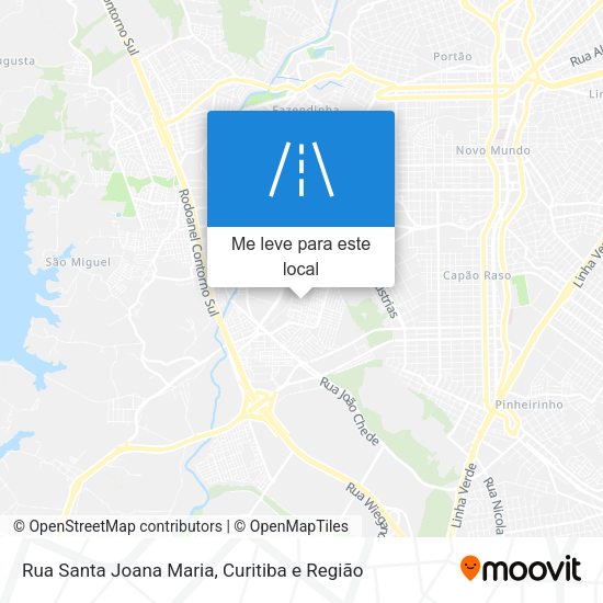 Rua Santa Joana Maria mapa
