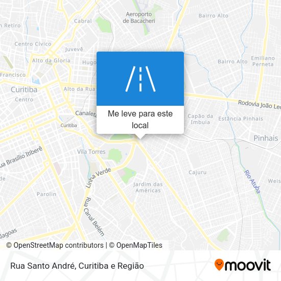 Rua Santo André mapa