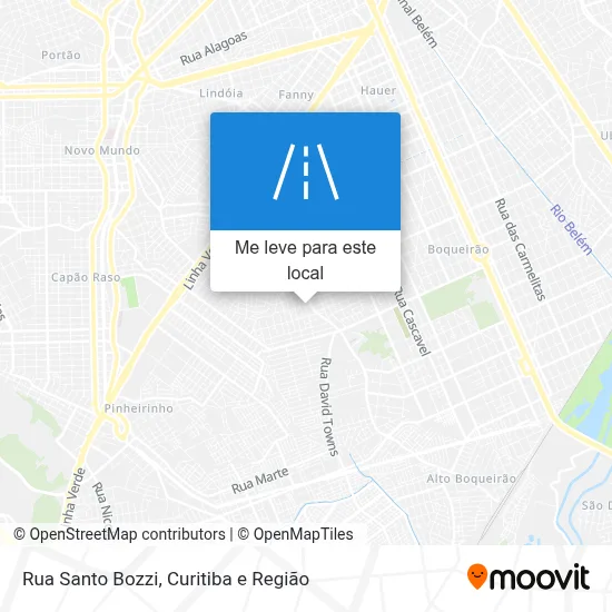 Rua Santo Bozzi mapa