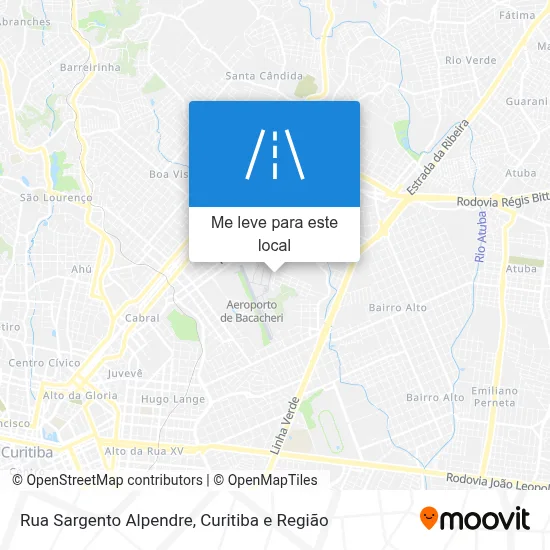 Rua Sargento Alpendre mapa