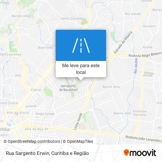 Rua Sargento Erwin mapa