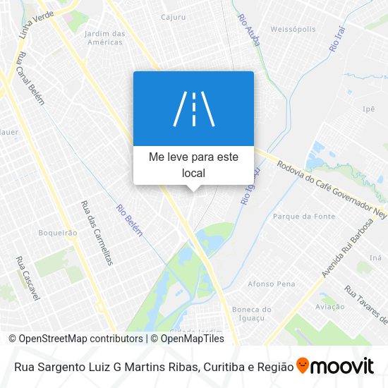 Rua Sargento Luiz G Martins Ribas mapa