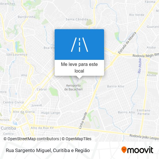 Rua Sargento Miguel mapa