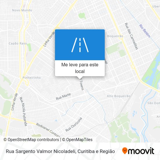 Rua Sargento Valmor Nicoladeli mapa