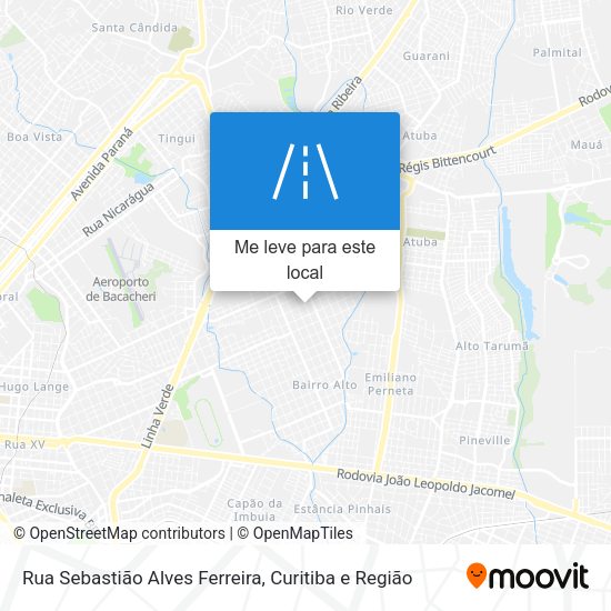 Rua Sebastião Alves Ferreira mapa