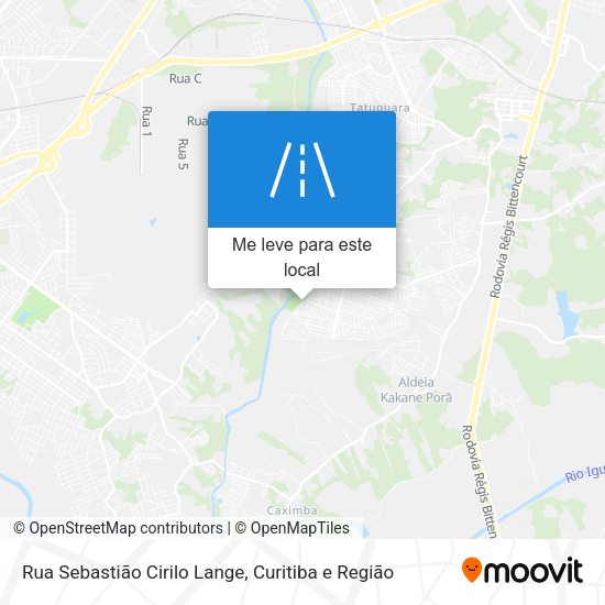 Rua Sebastião Cirilo Lange mapa