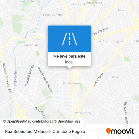 Rua Sebastião Malucelli mapa