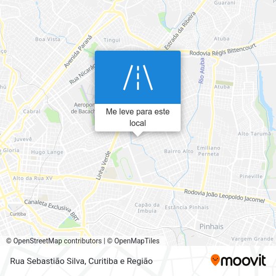 Rua Sebastião Silva mapa