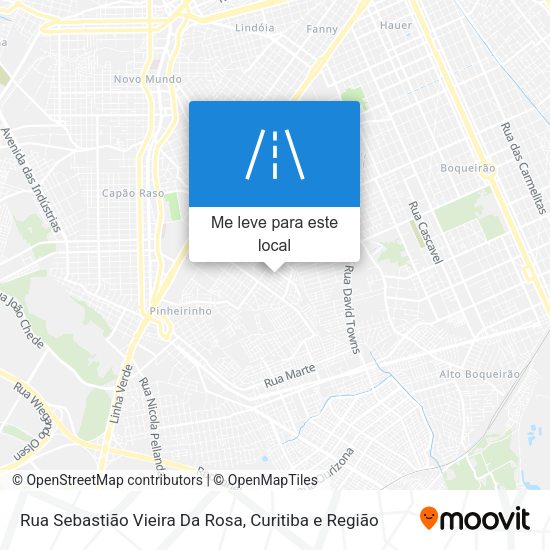 Rua Sebastião Vieira Da Rosa mapa