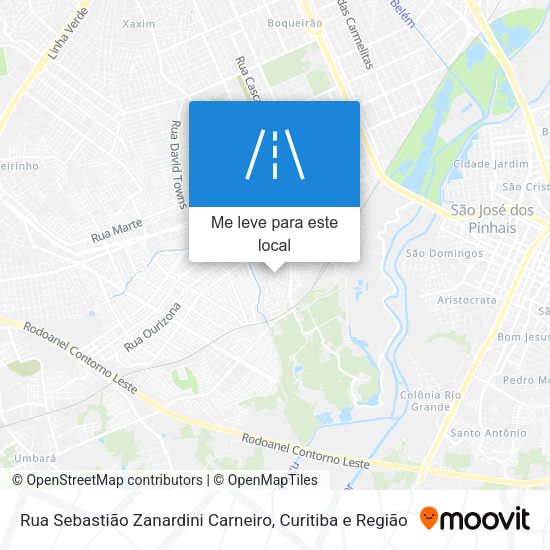Rua Sebastião Zanardini Carneiro mapa