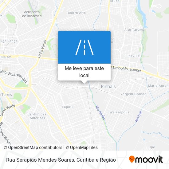 Rua Serapião Mendes Soares mapa